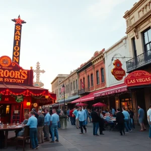 Hogs & Heifers Saloon relocation site on Main Street, Las Vegas