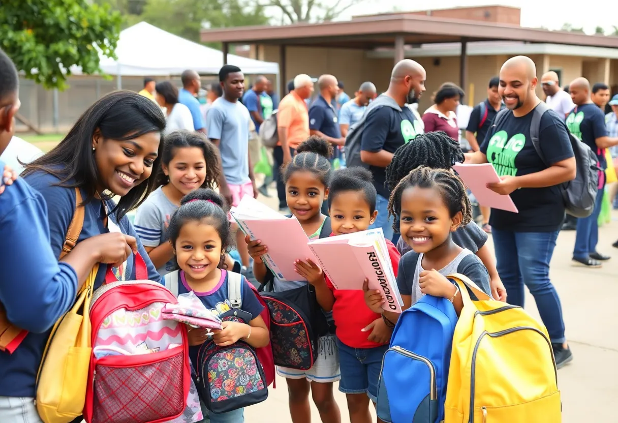 Community event for back-to-school supplies in Las Vegas