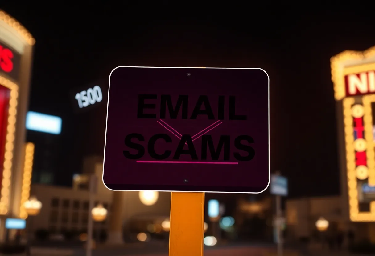 Warning about email scams targeting Las Vegas residents