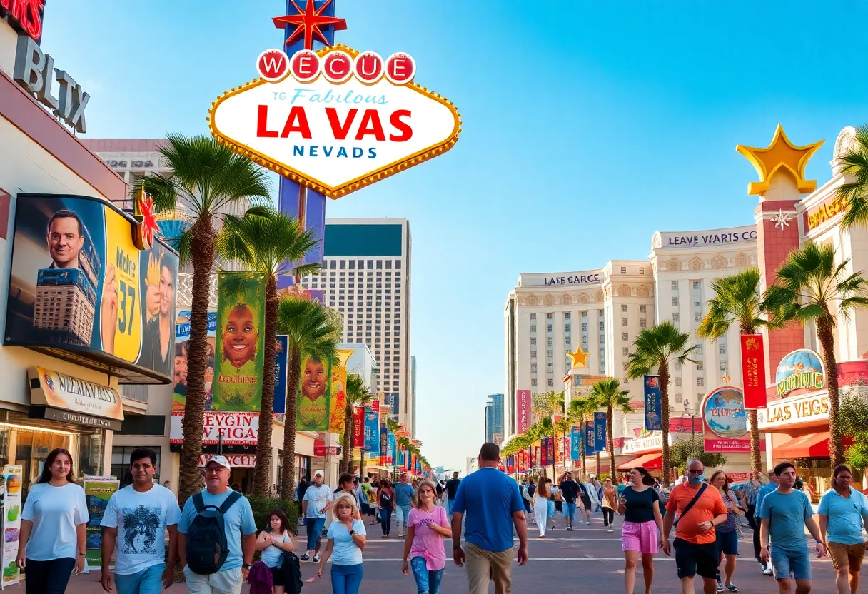 Families enjoying discounts at Las Vegas resorts
