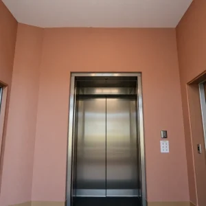 Elevator shaft at Los Pecos Senior Apartments in Las Vegas