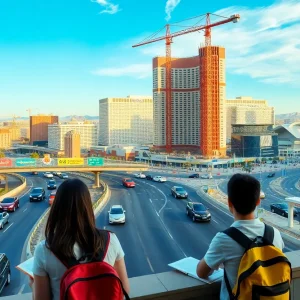 Traffic congestion in Las Vegas due to construction and student loan policy changes