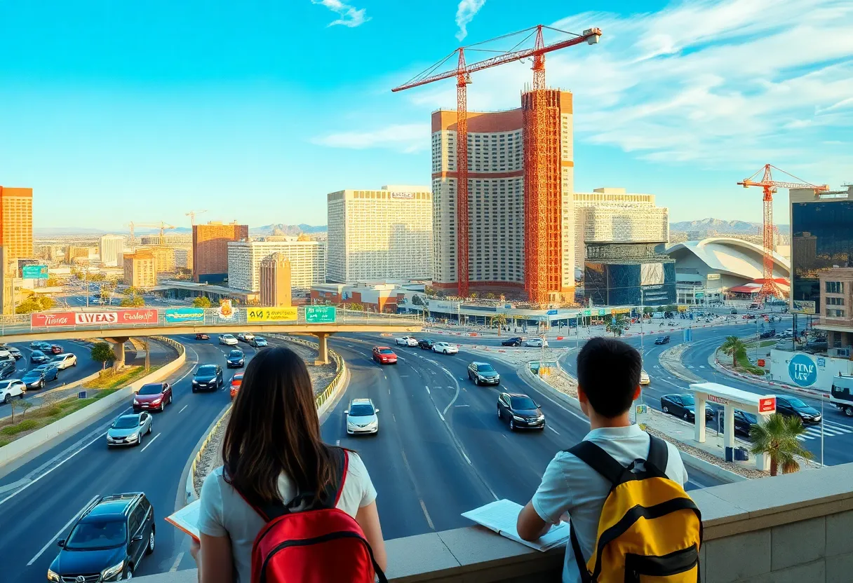 Traffic congestion in Las Vegas due to construction and student loan policy changes