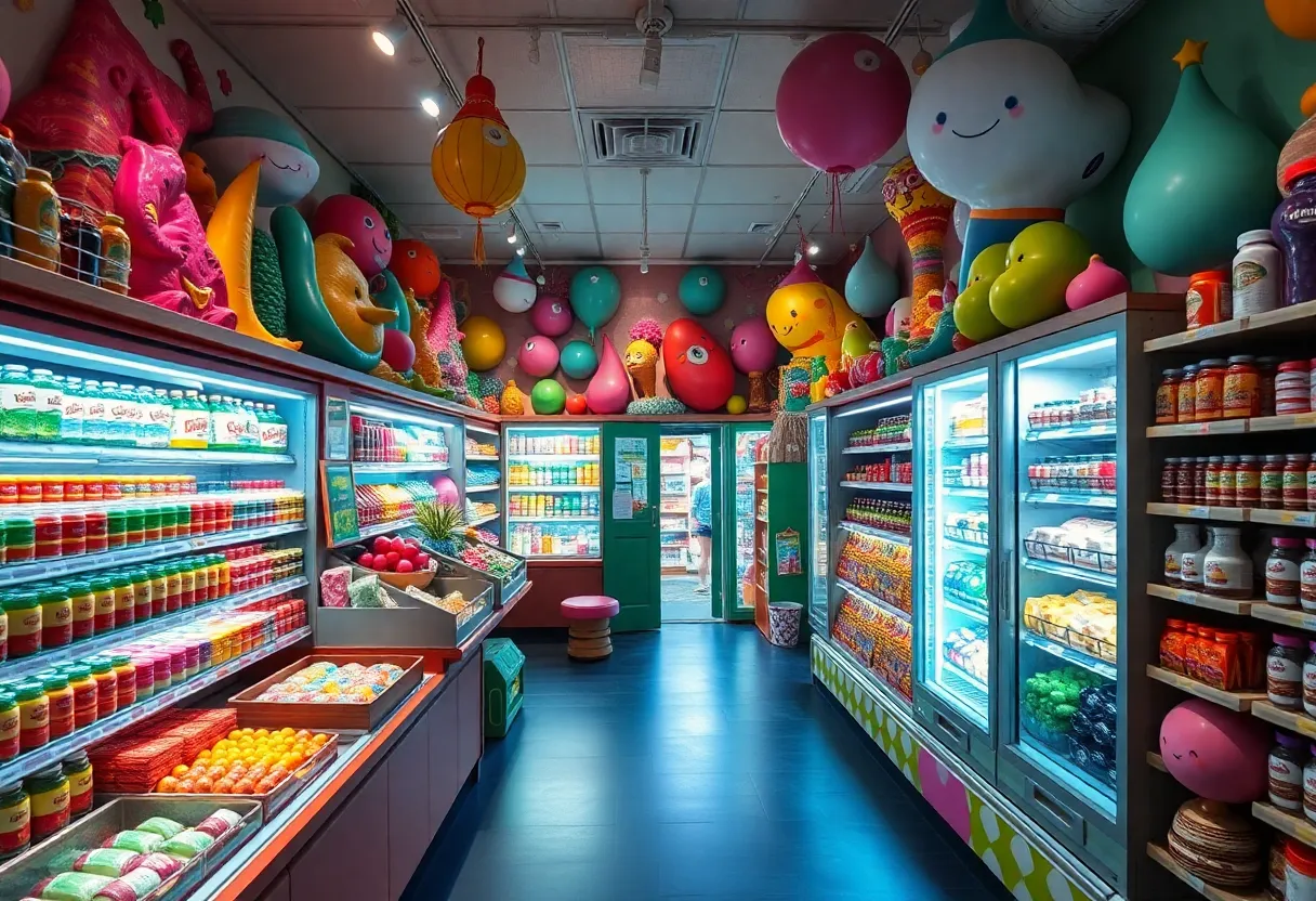 Interactive art installation at Meow Wolf Omega Mart