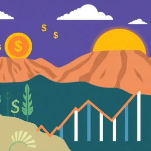 Visual representation of Nevada's revenue projections amid economic challenges.