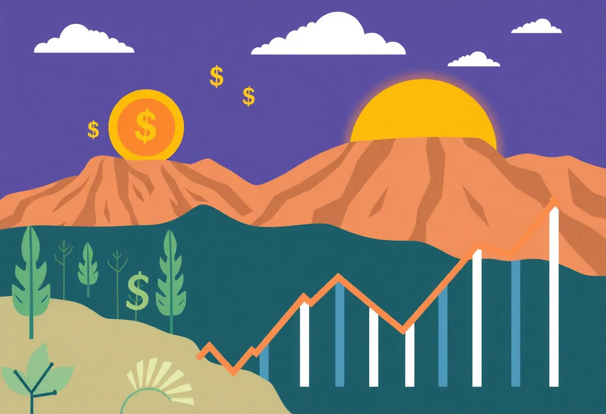 Visual representation of Nevada's revenue projections amid economic challenges.