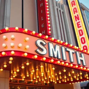 Broadway-style marquee at The Smith Center in Las Vegas