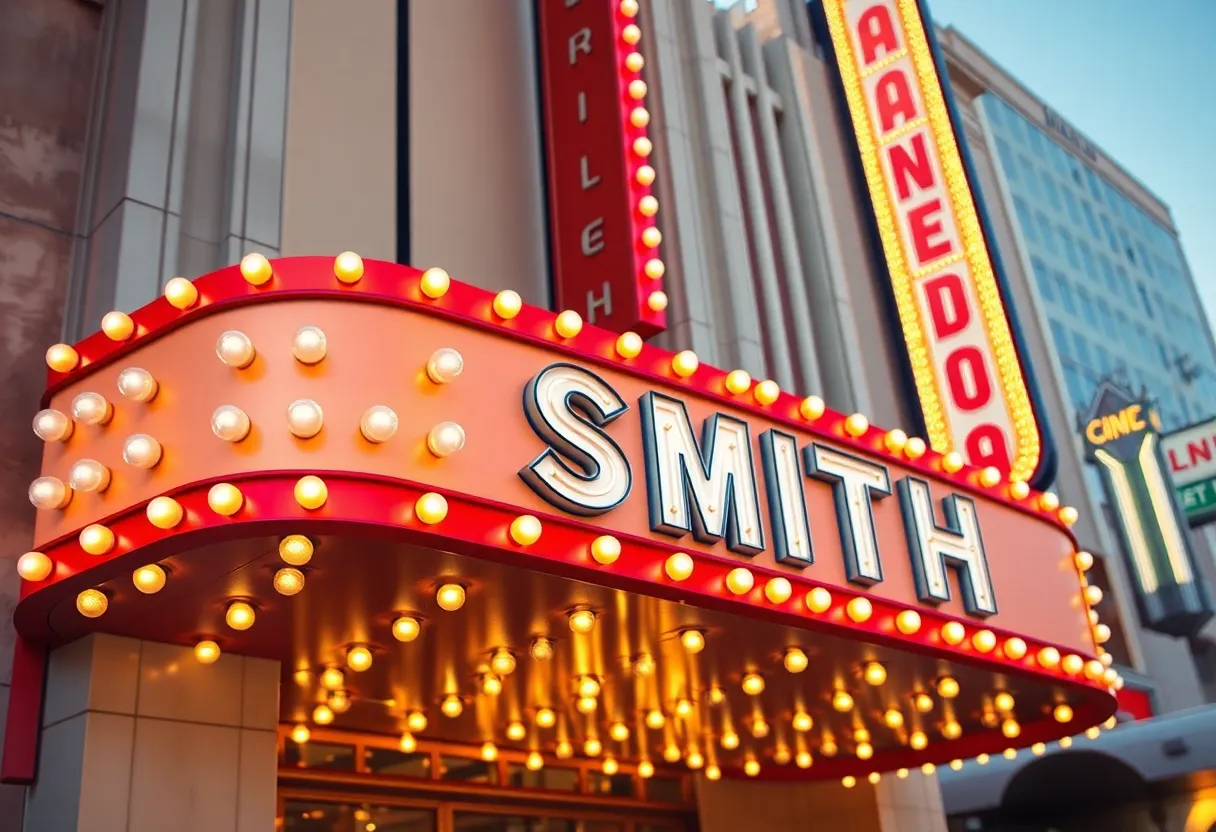 Broadway-style marquee at The Smith Center in Las Vegas