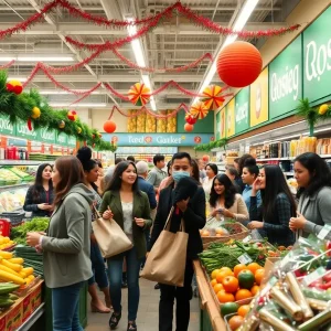 Celebration at the grand opening of Superior Grocers in Las Vegas