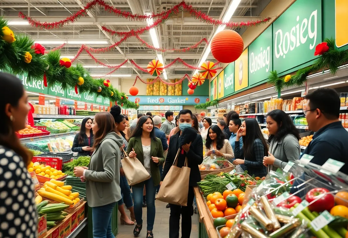 Celebration at the grand opening of Superior Grocers in Las Vegas