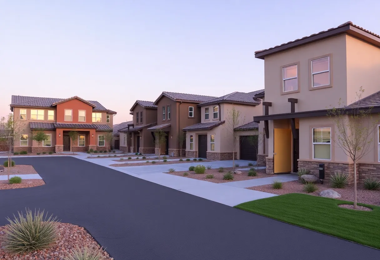 Affordable housing units designed for veterans in North Las Vegas