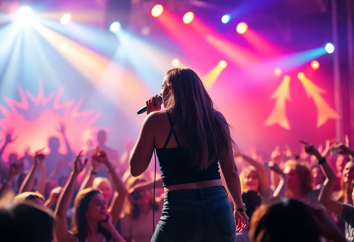 Violent Vira performing live at the Sick New World festival in Las Vegas