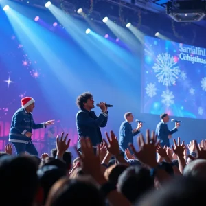 Backstreet Boys performing during their holiday residency in Las Vegas