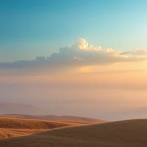 A serene landscape symbolizing loss and remembrance.