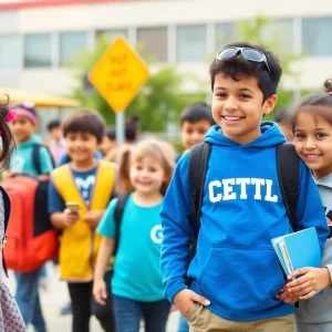 Students engaging in activities at Clark County School District.