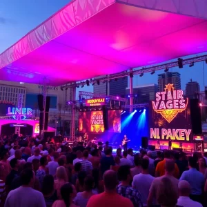 Crowd at Downtown Rocks concert in Las Vegas