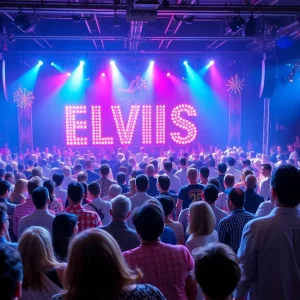 Audience enjoying an Elvis tribute concert at Westgate Las Vegas