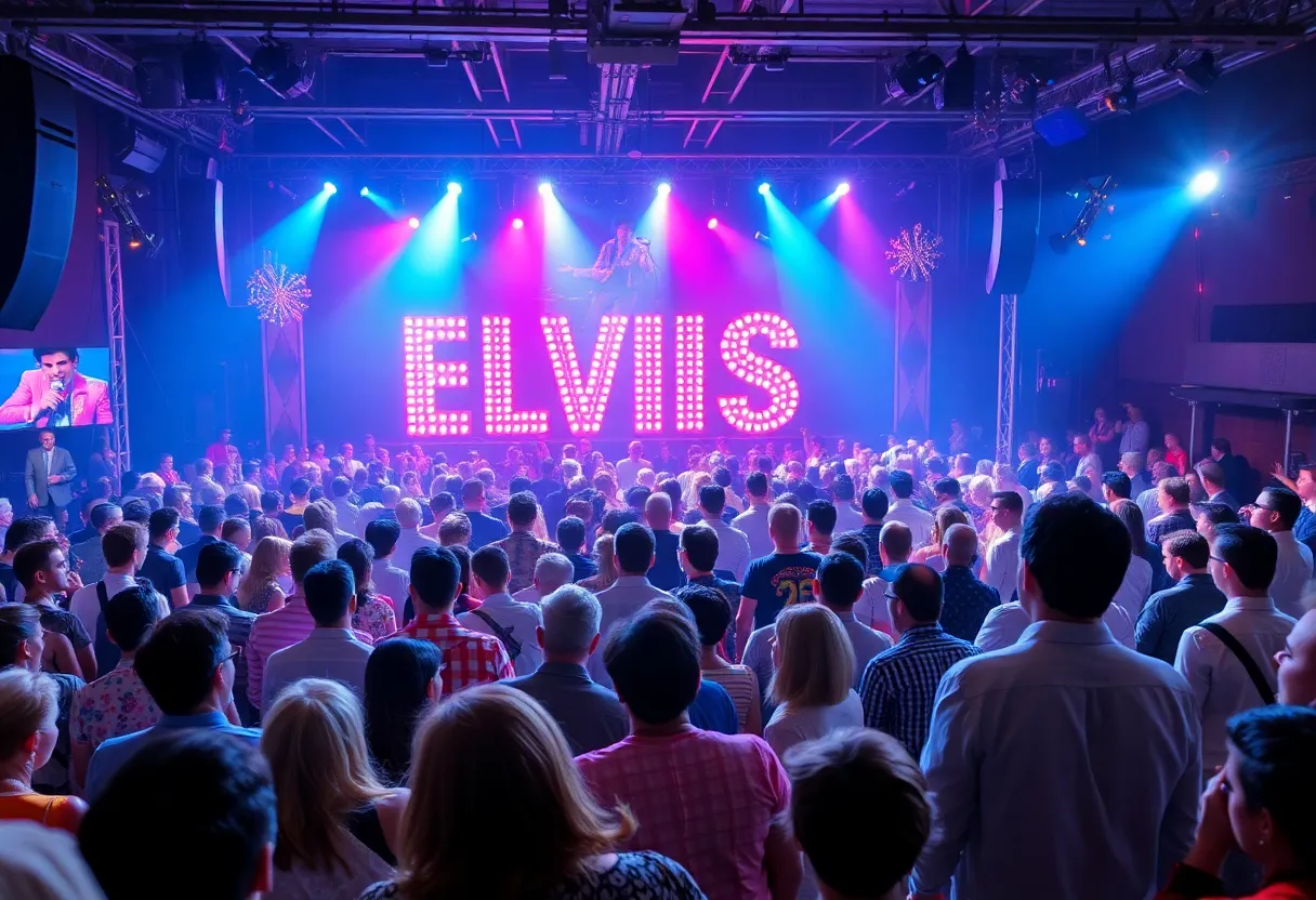 Audience enjoying an Elvis tribute concert at Westgate Las Vegas
