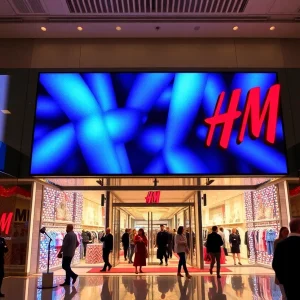 New H&M Store at BLVD Las Vegas with lively atmosphere