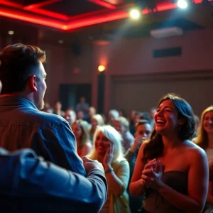 Audience enjoying Kathleen Madigan's comedy performance
