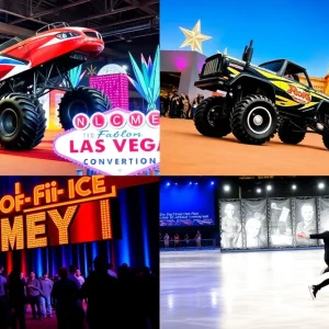 A collage of Las Vegas family-friendly events
