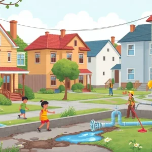 Public health initiatives in Las Vegas addressing lead hazards and water leaks in older homes.