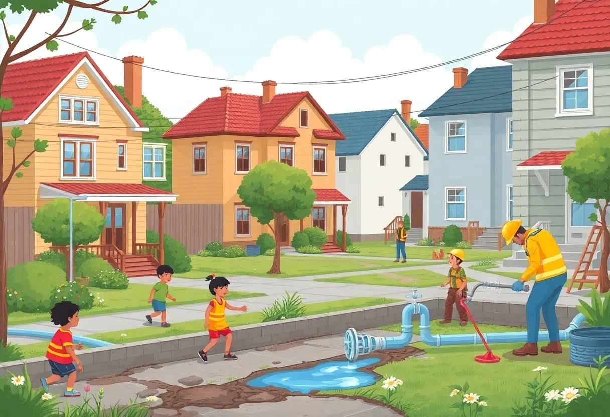 Public health initiatives in Las Vegas addressing lead hazards and water leaks in older homes.