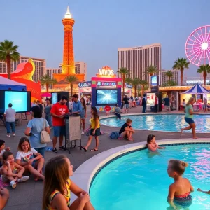 Families enjoying budget-friendly activities in Las Vegas for Labor Day Weekend