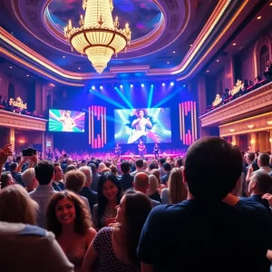 Audience enjoying a live performance in Las Vegas