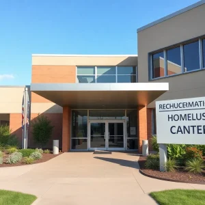 Visualization of the new Recuperative Care Center in Las Vegas for homeless medical recovery
