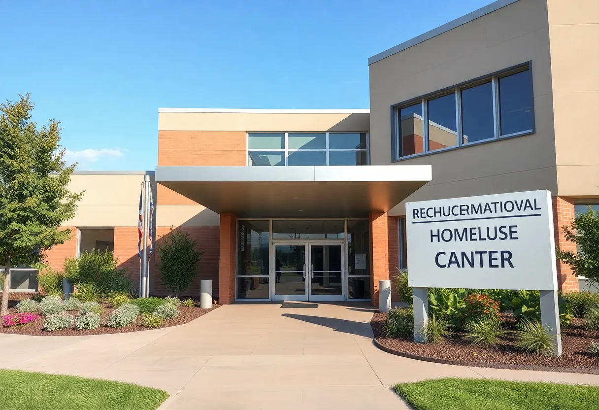 Visualization of the new Recuperative Care Center in Las Vegas for homeless medical recovery