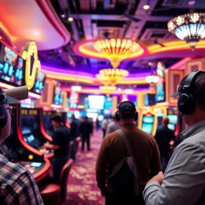 Security measures in Las Vegas casinos to combat organized crime.