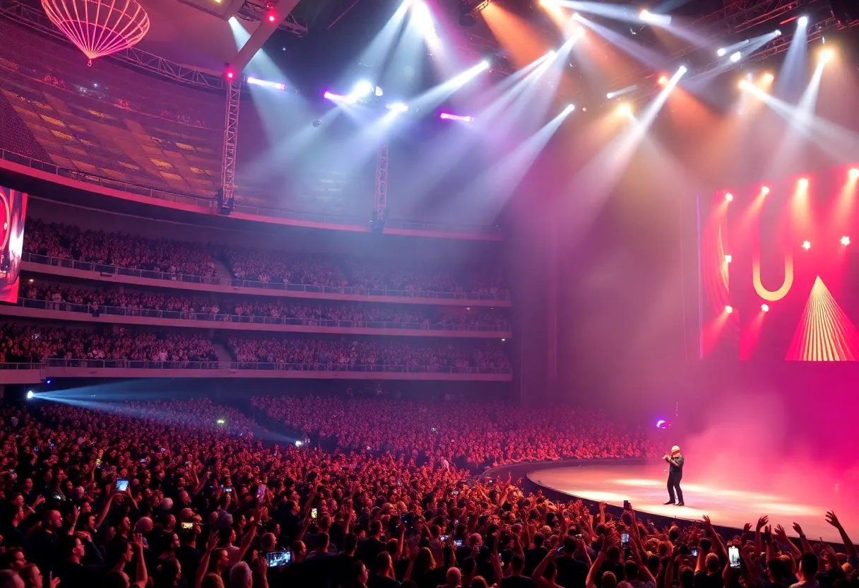 Concert scene of New Kids on the Block residency in Las Vegas
