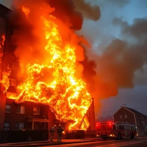 Massive fire at apartment construction site in North Las Vegas