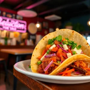A colorful taco dish representing Pinches Tacos' culinary legacy.