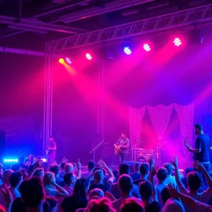 Local bands performing at the Rock the Canopy music competition.