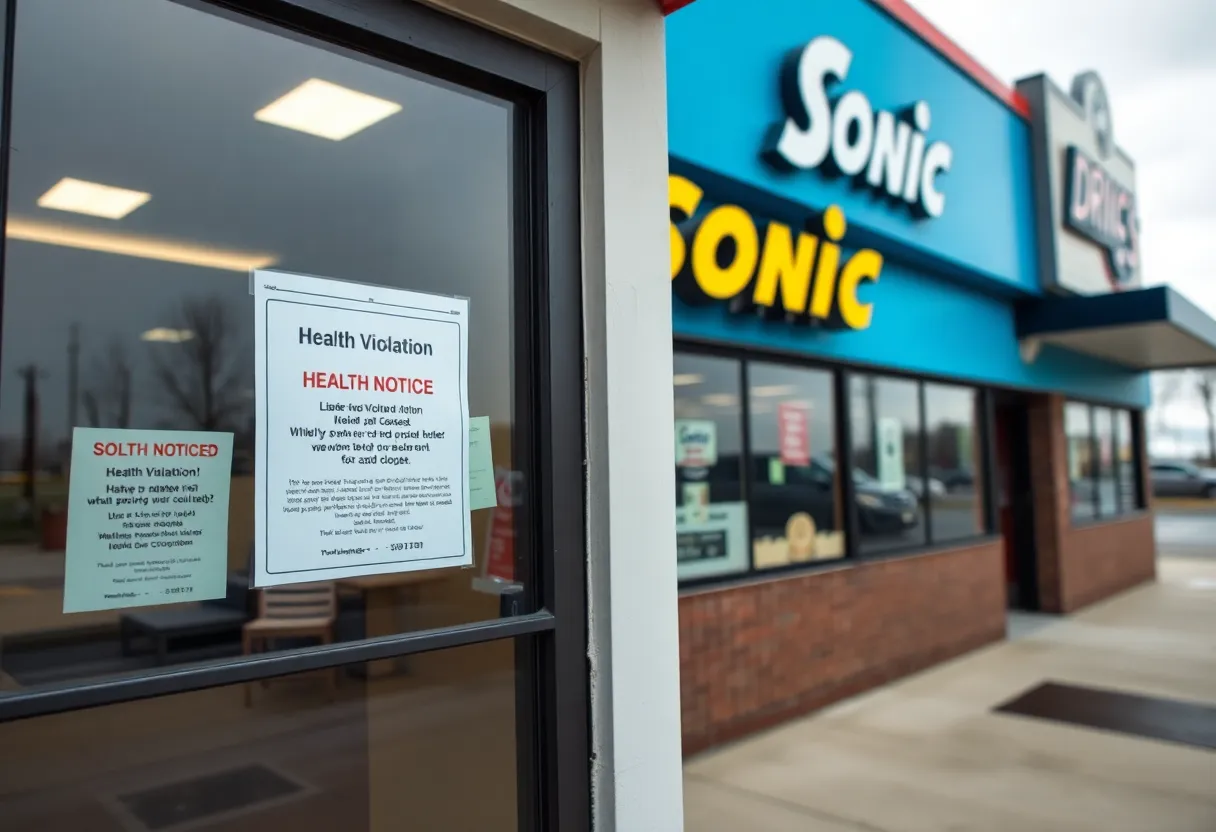 Sonic Drive-In restaurant closed for health violations in Las Vegas