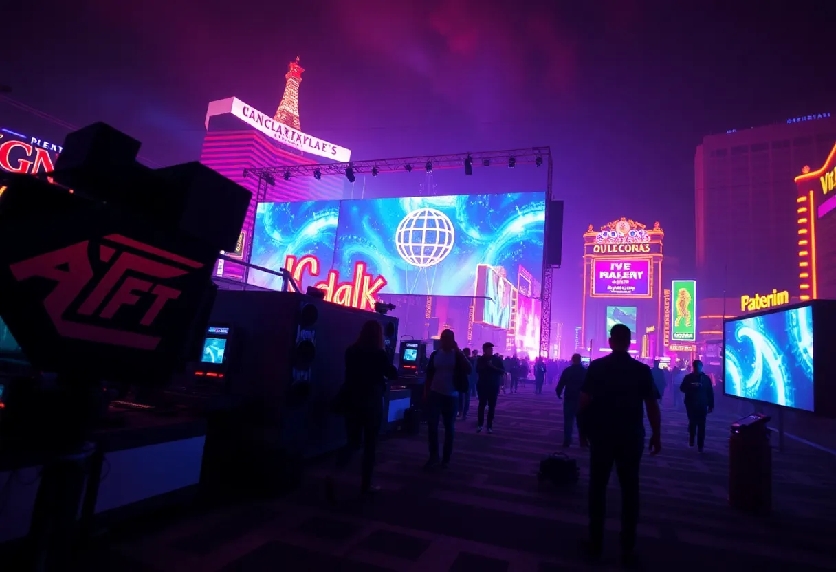 Dystopian themed event setting in Las Vegas