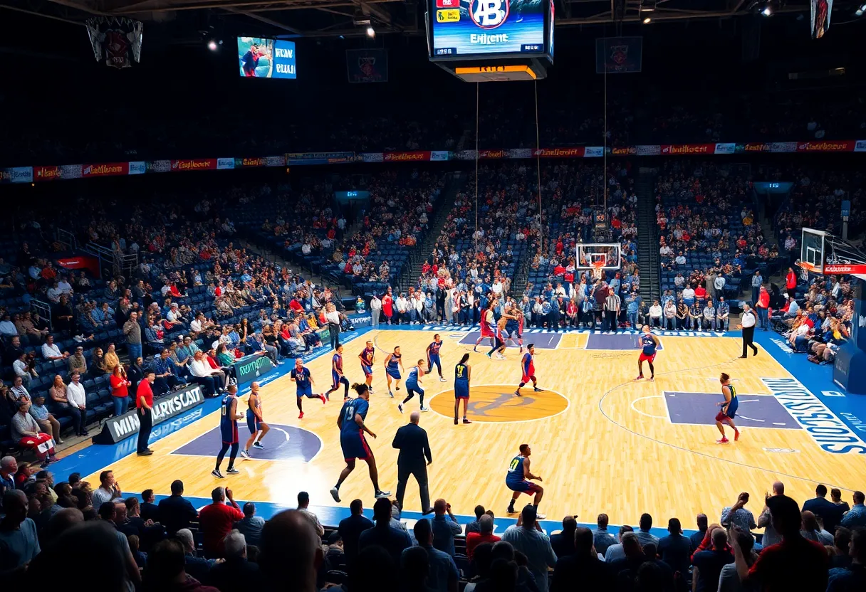 Basketball game between the Las Vegas Aces and Connecticut Sun