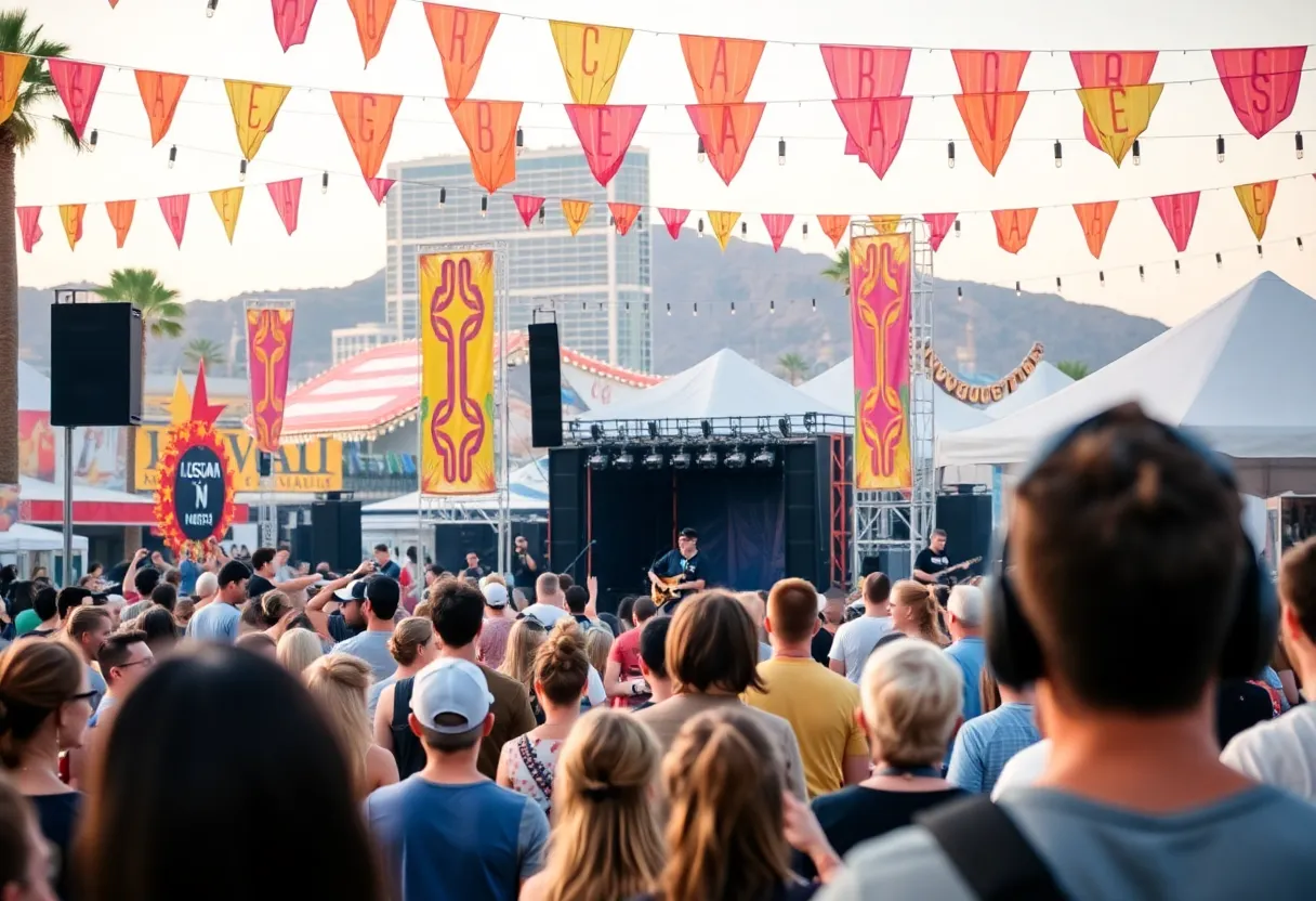 Crowd enjoying the When We Were Young Festival in Las Vegas