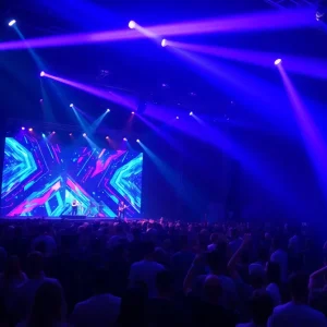 Crowd enjoying a concert at The Sphere in Las Vegas
