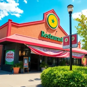 Exterior of Zippy's restaurant during grand opening