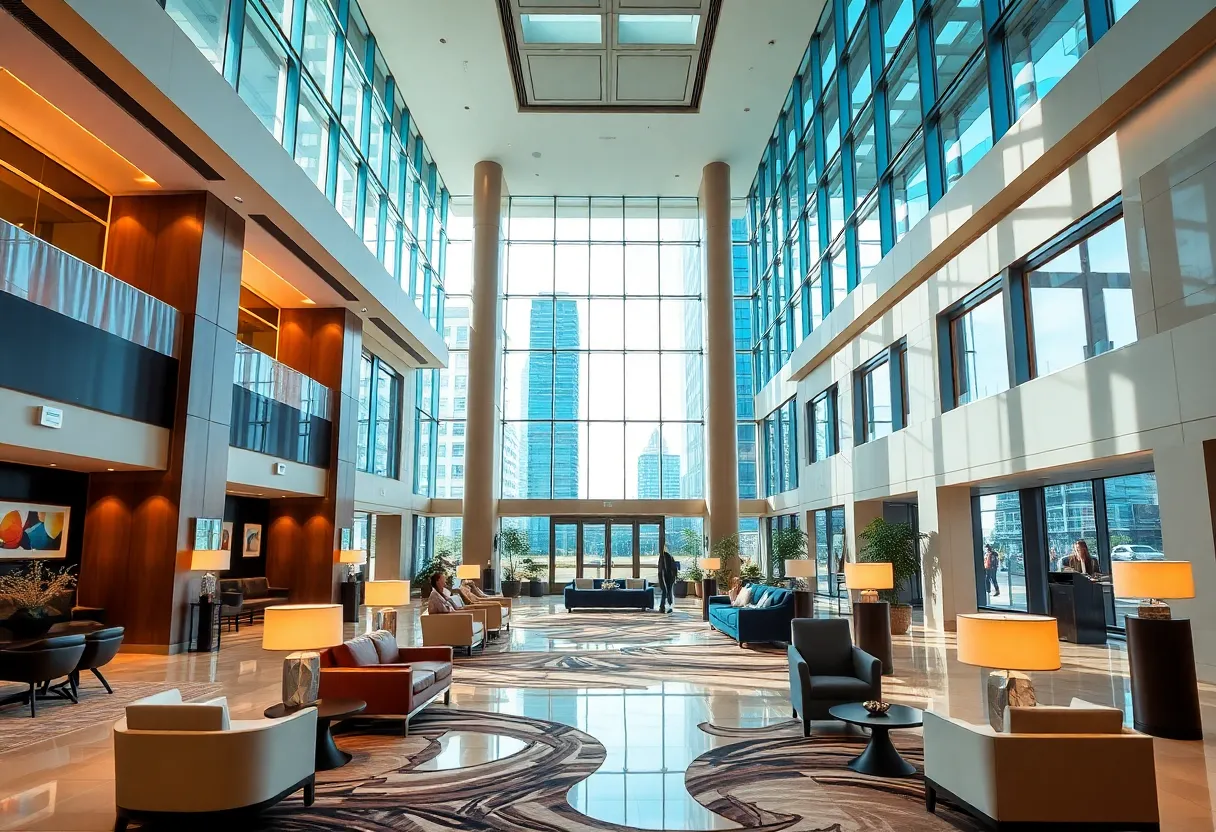 Lobby of the AC Hotel by Marriott Symphony Park in Las Vegas