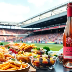 Gourmet food and Raider Rosé at Allegiant Stadium