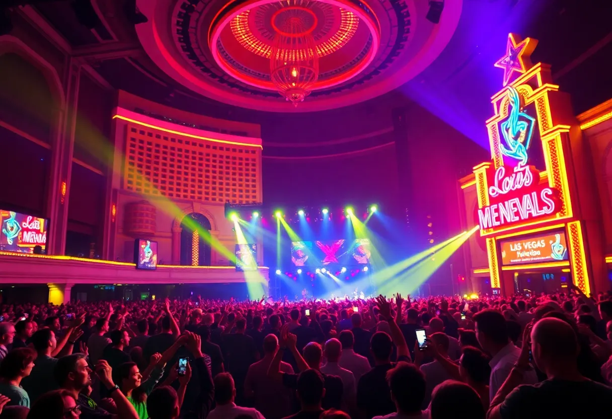 Duran Duran performing at a concert in Las Vegas