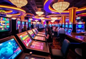 Revamped casino floor at the Golden Gate Hotel & Casino in Las Vegas