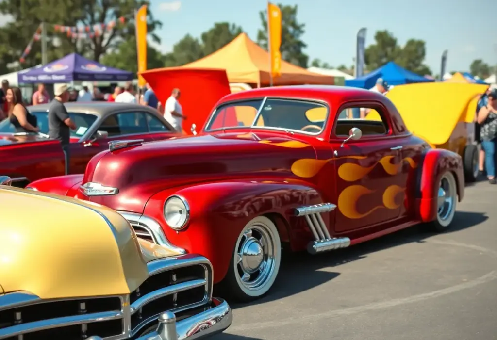 A custom 1949 Chevrolet hot rod showcased at the Hot Wheels Legends Tour.