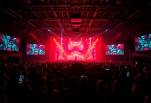 Concert crowd enjoying Illenium's Odyssey residency.