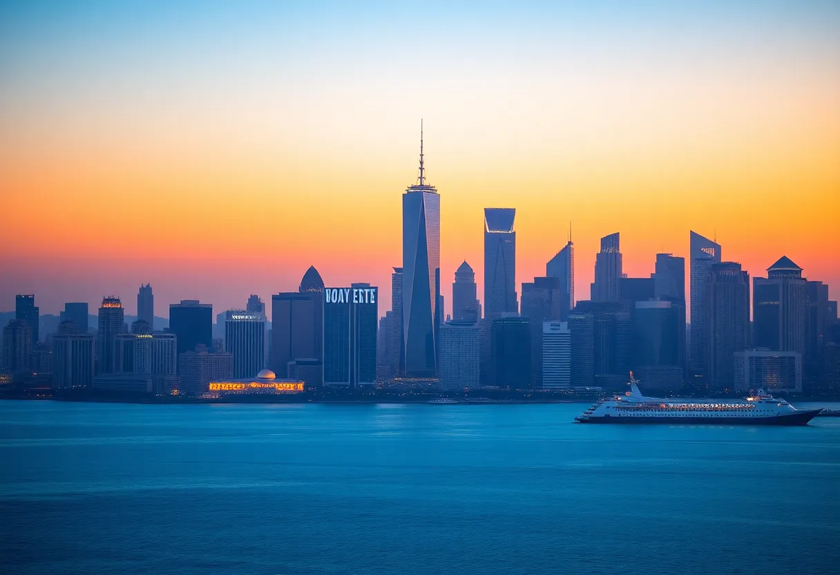 Conceptual image of a city skyline affected by economic changes.
