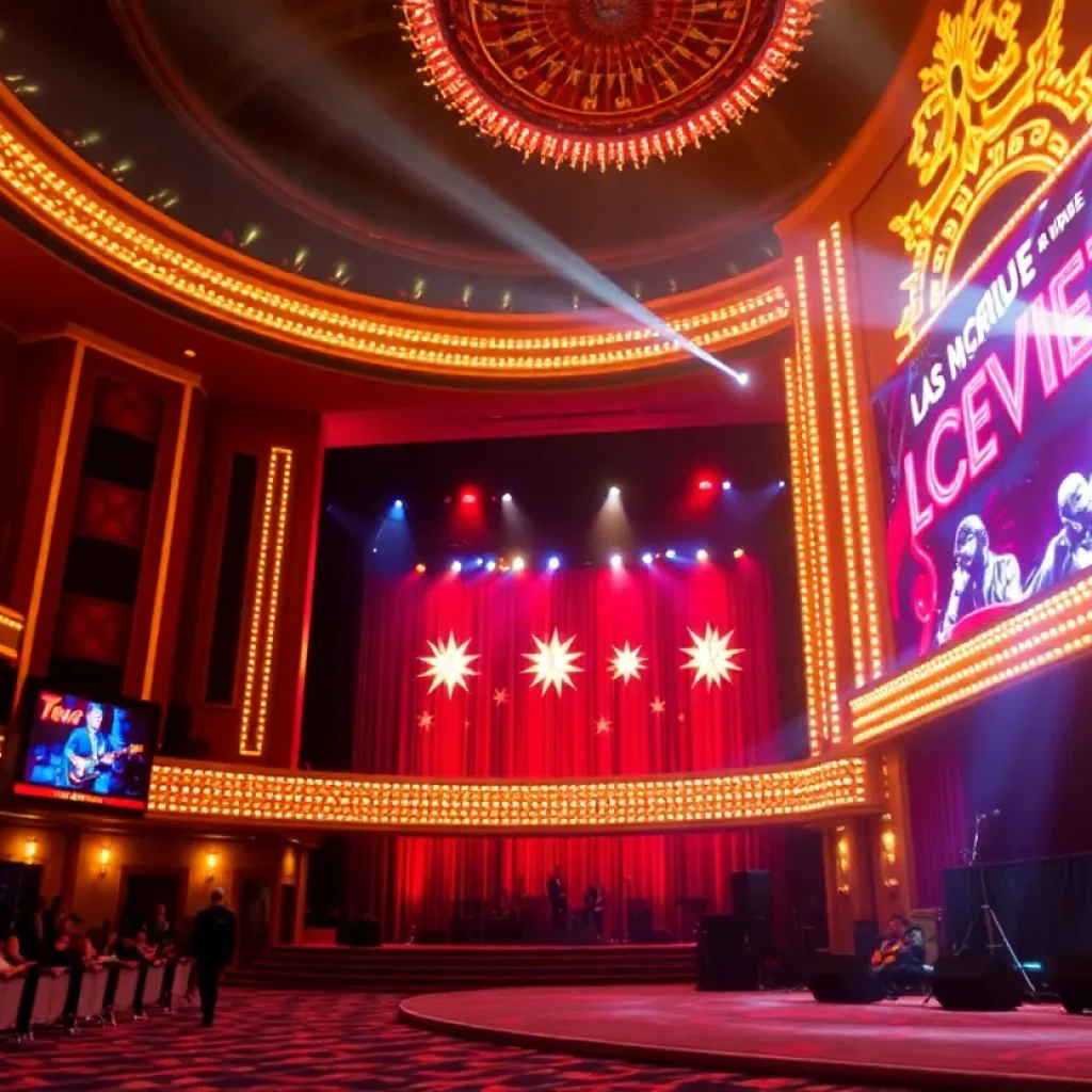 Dynamic concert stage at Janet Jackson's Las Vegas residency